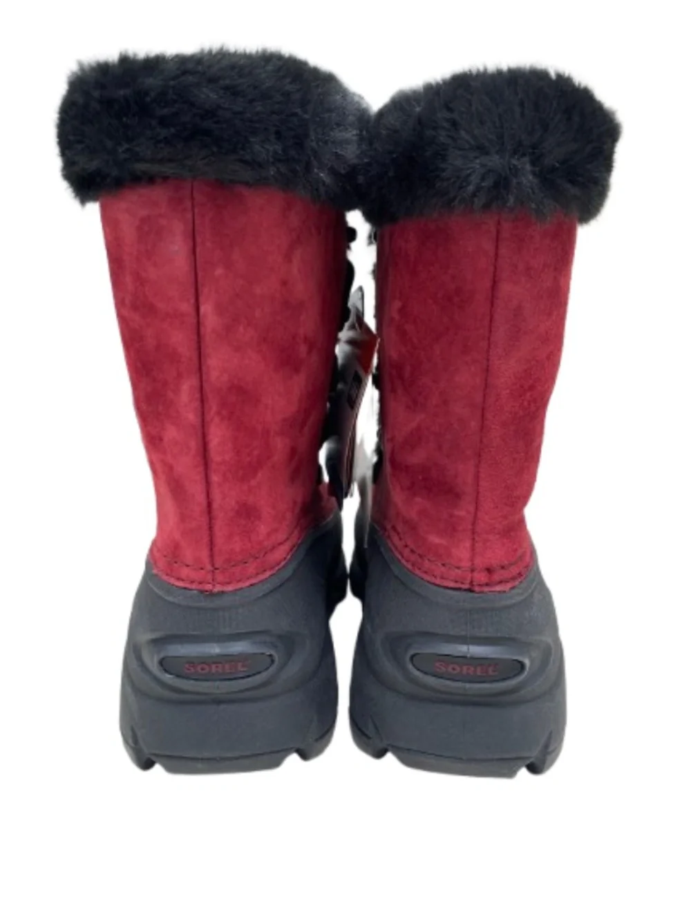 ✨NWT✨ Sorel Snow Bird Red Suede Faux Fur Winter Snow Boots